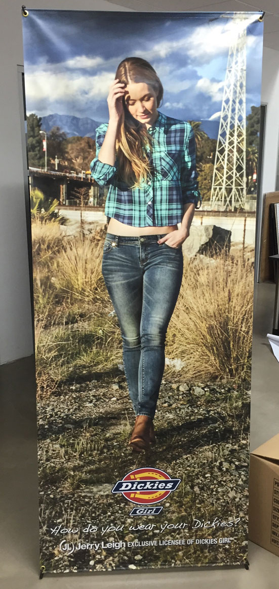 Standing Banner for Dickies Girl